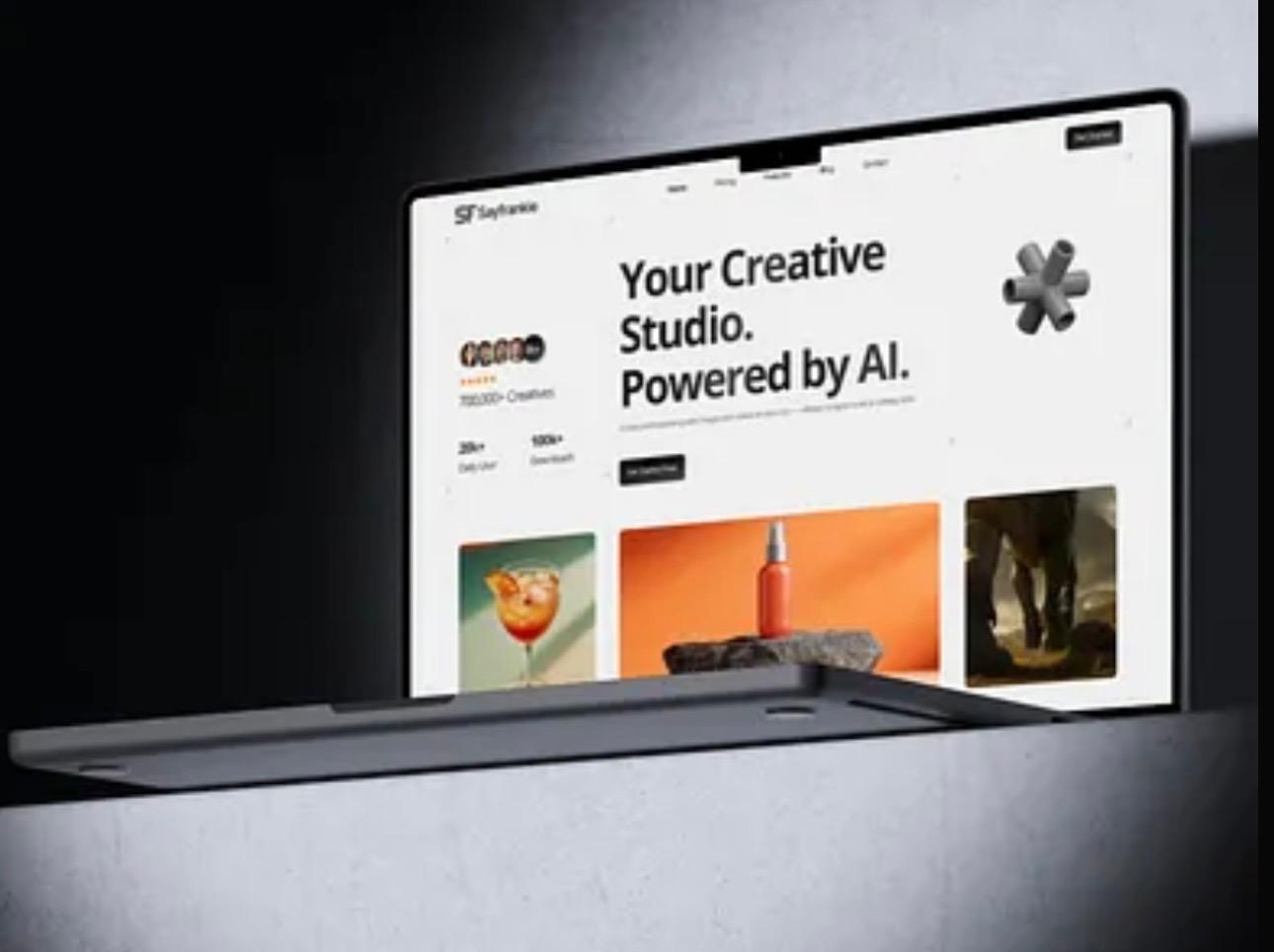 AI portfolio visual concept